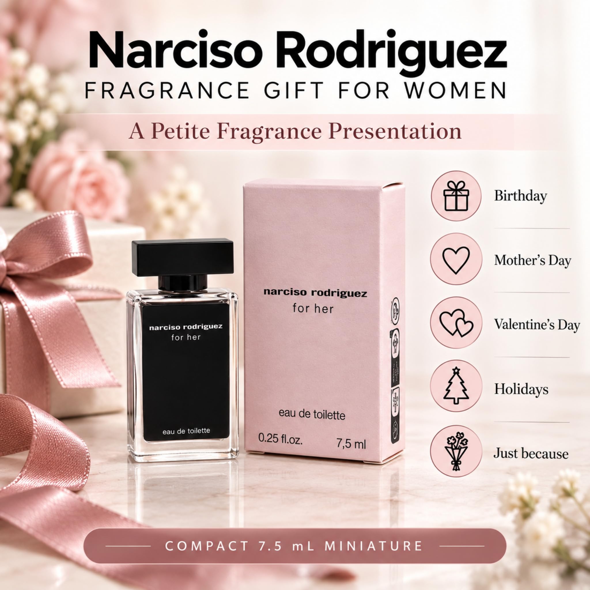 Amazon.com : Narciso Rodriguez for Her 0.25 Fl Oz (7.5 Ml